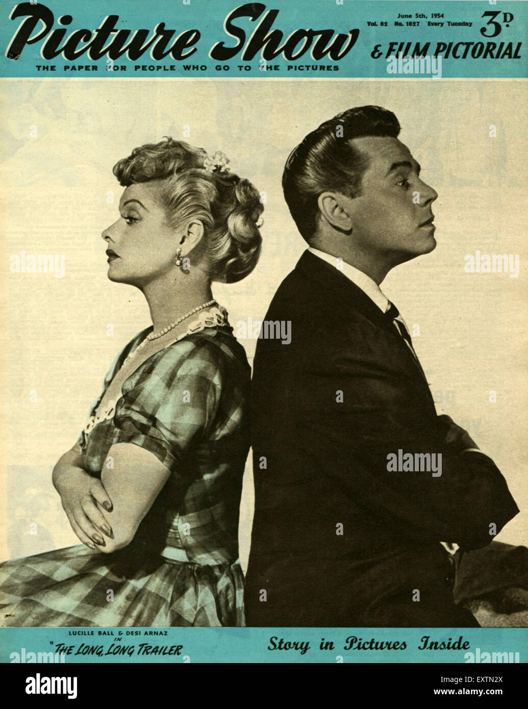 1950s UK Picture Show Magazine Cover Stock Photo