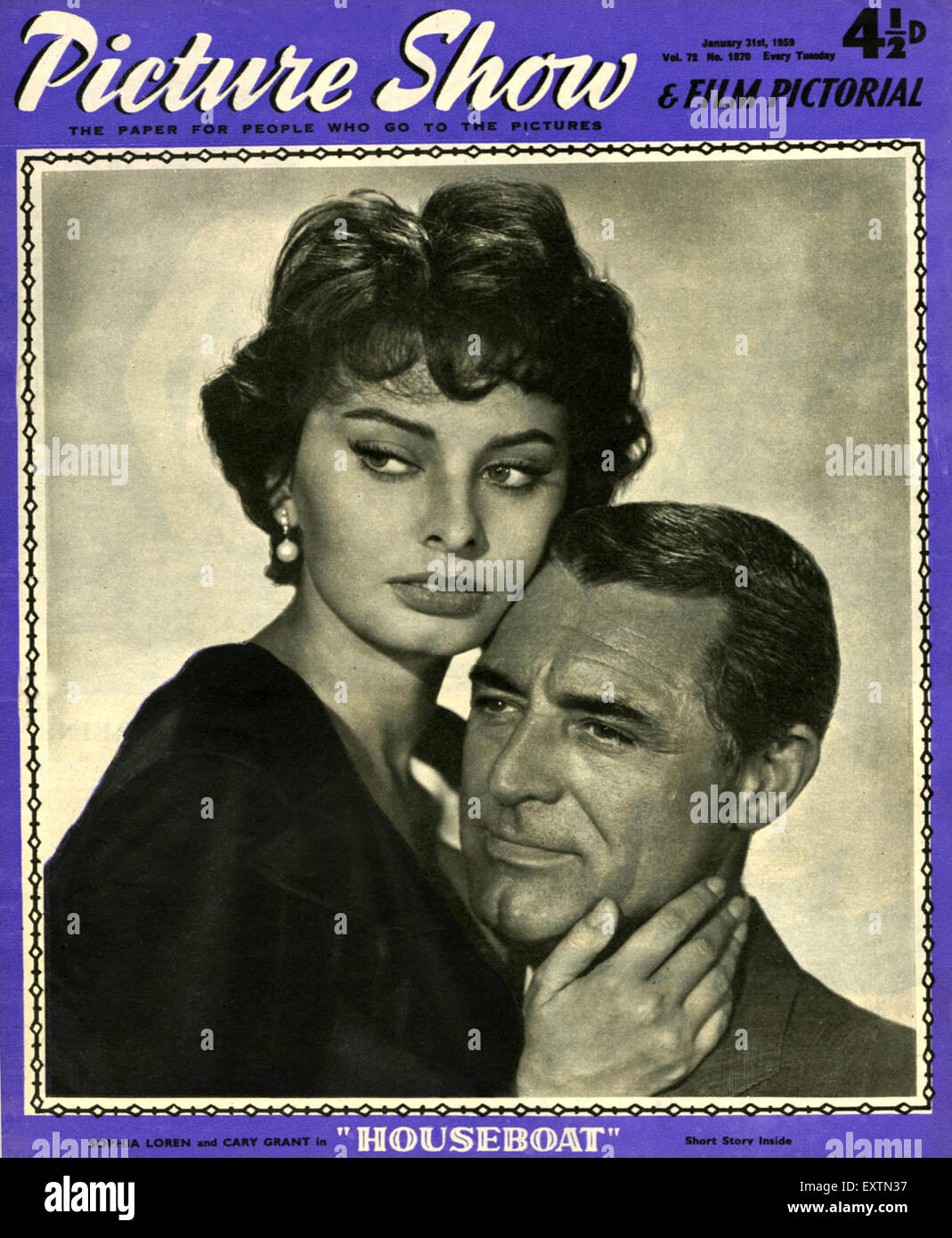 1950s UK Picture Show Magazine Cover Stock Photo