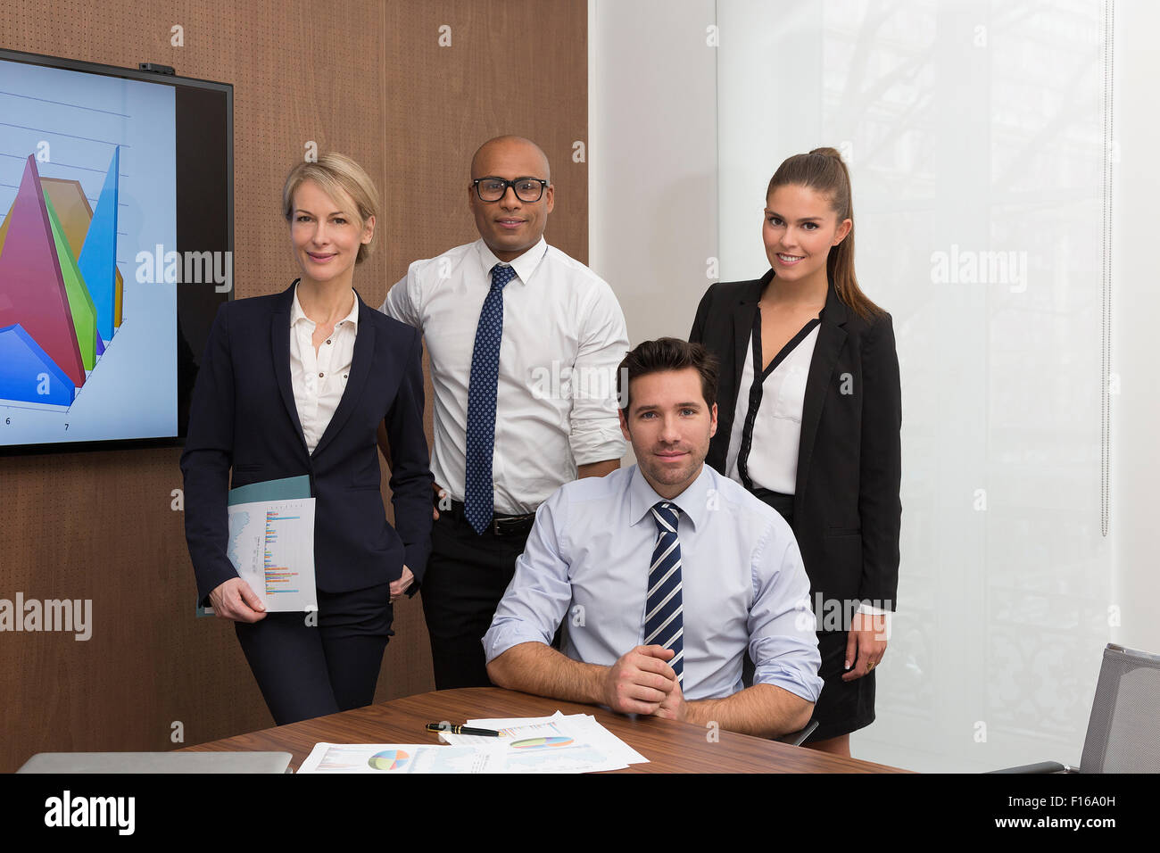 Portrait of a business people group Stock Photo