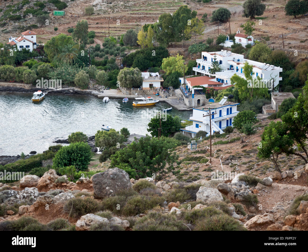 E4 Europäischer Fernwanderweg, Kreta Stock Photo