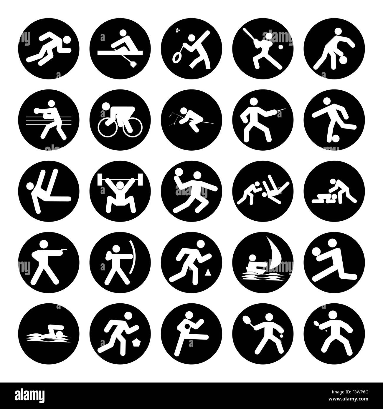 logos of sports Stock Photo