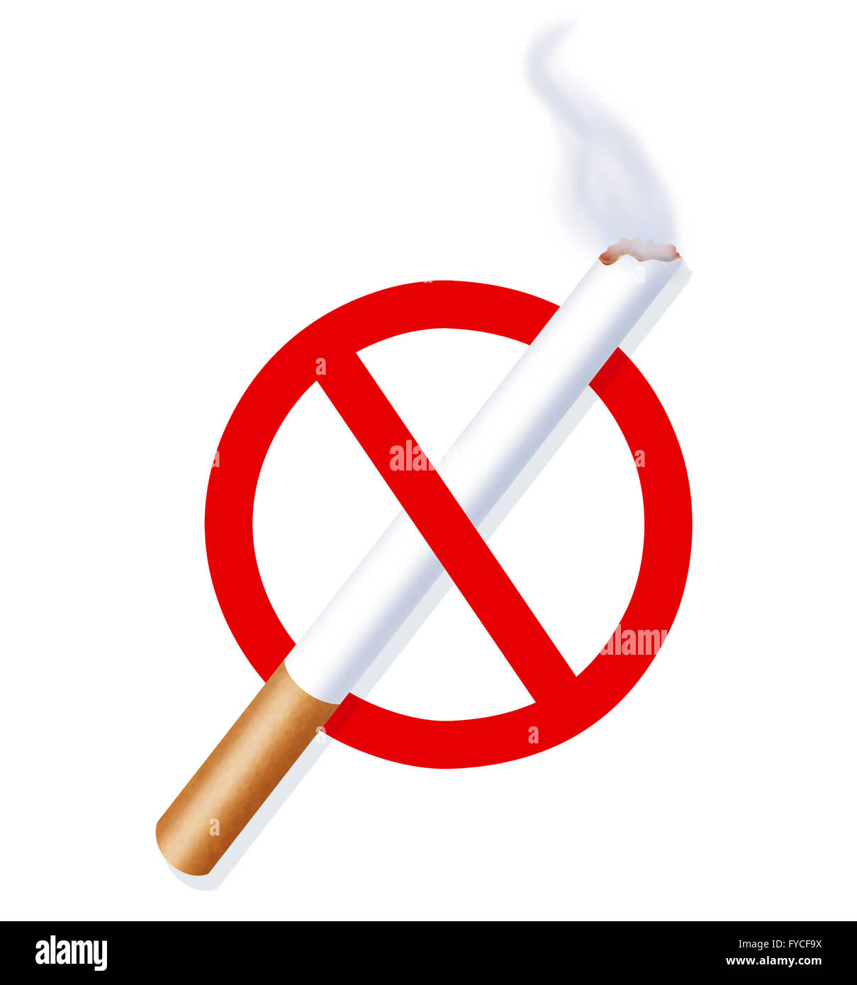 SMOKING, SYMBOL Stock Photo