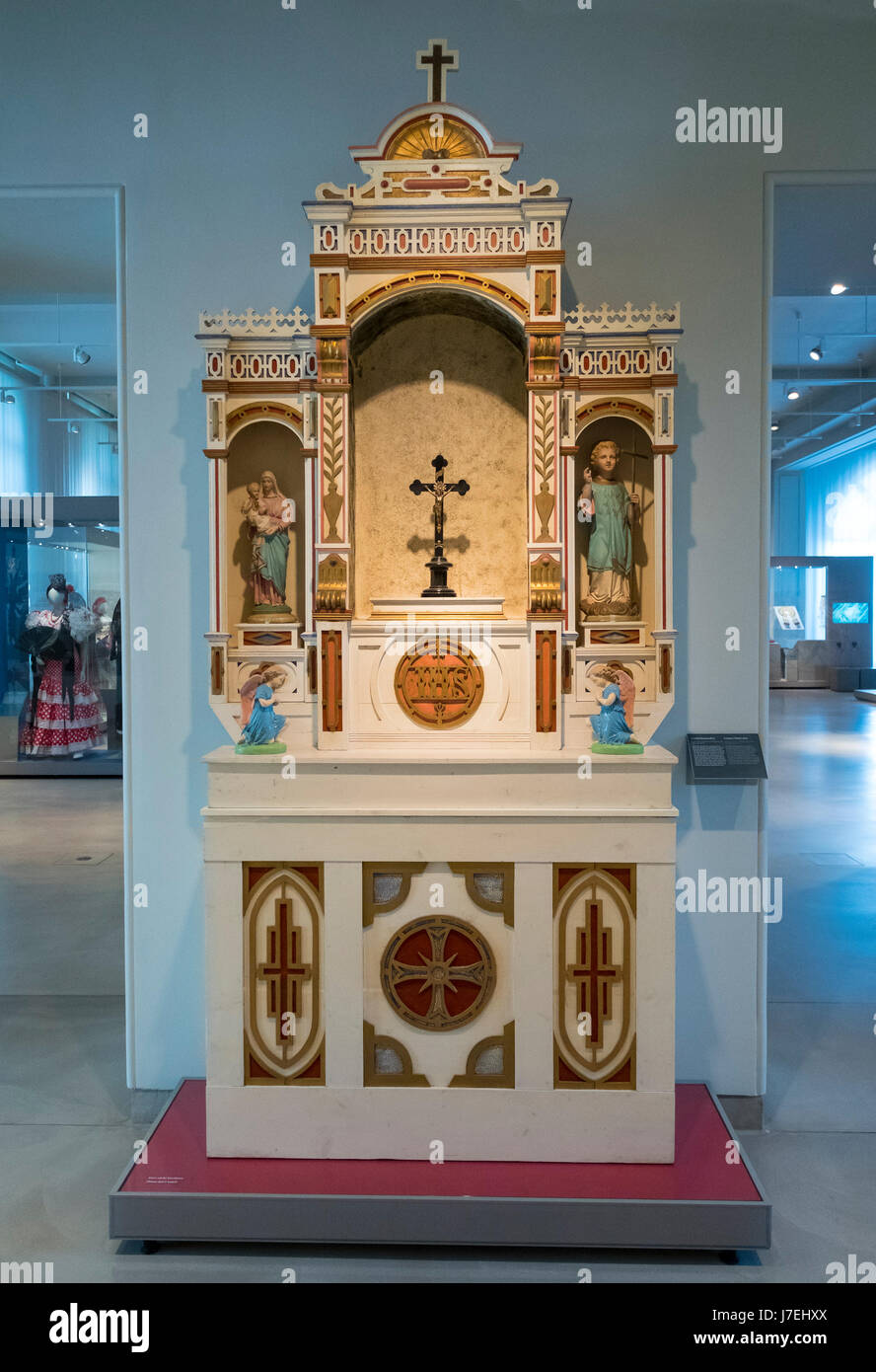 Corpus Christi Altar on display at Museum of European Cultures in Dahlem, Berlin, Germany Stock Photo