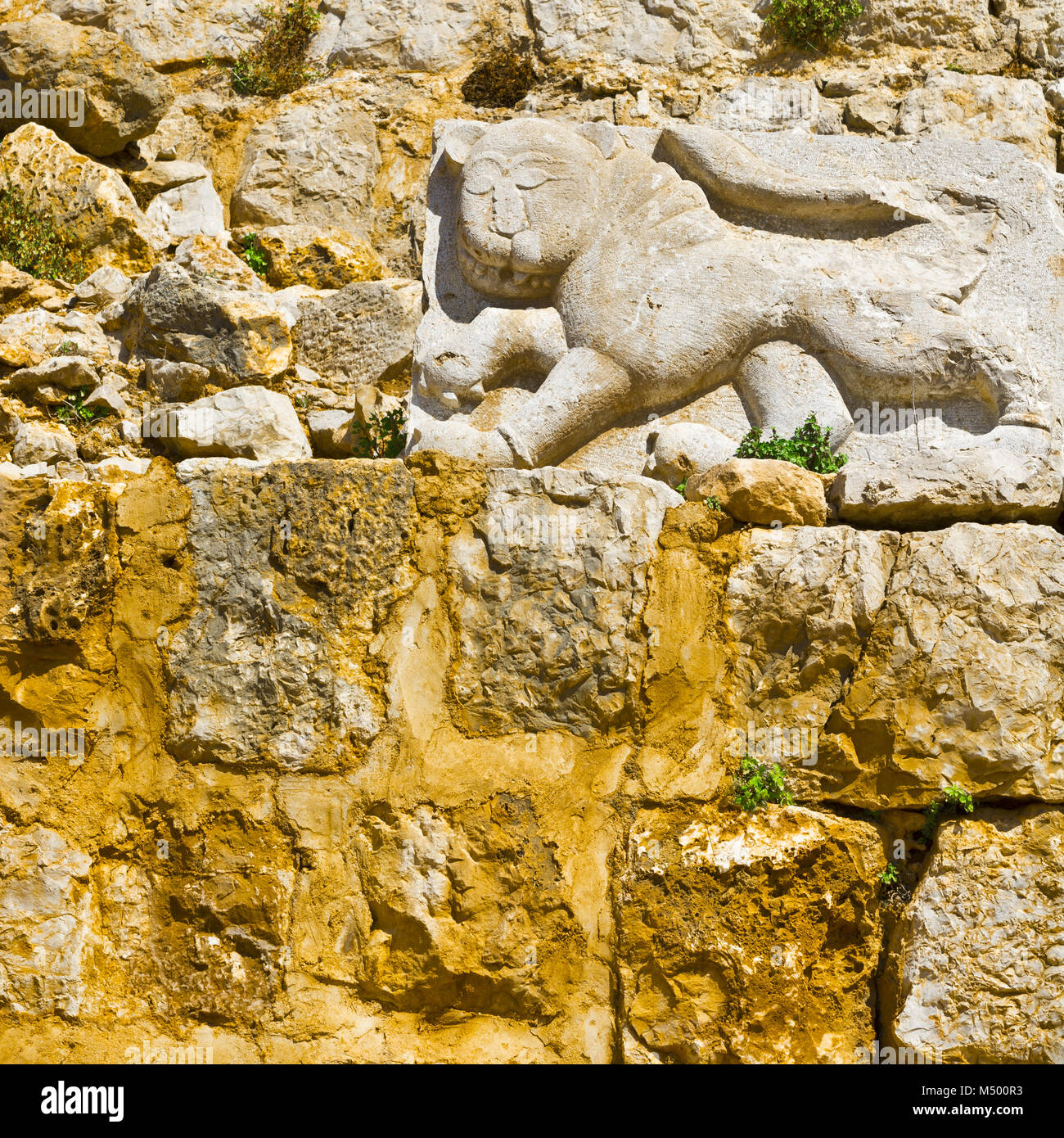 Royal emblem of Sultan Baybars Stock Photo