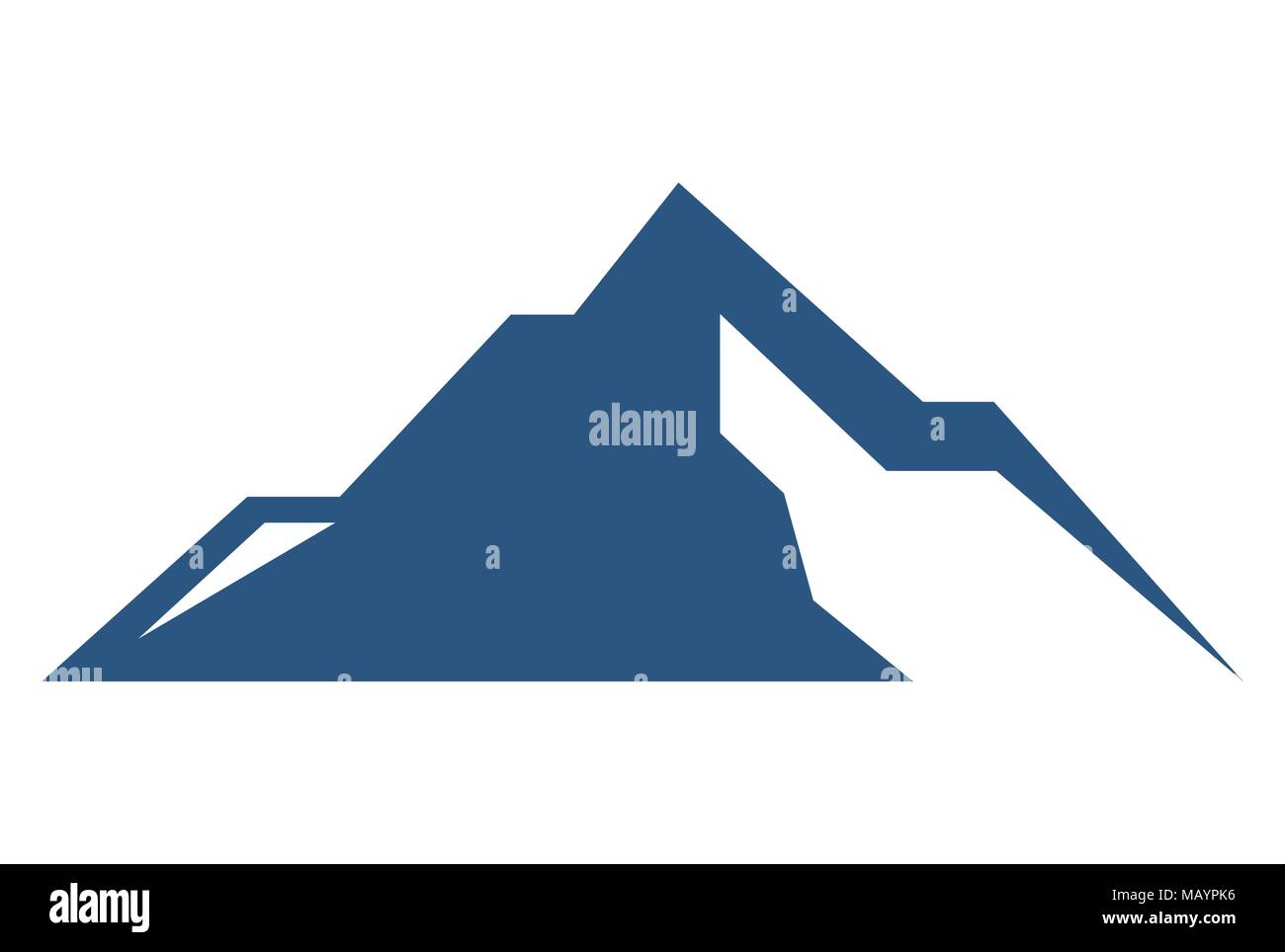 Triangle mountain Cut Out Stock Images & Pictures - Alamy