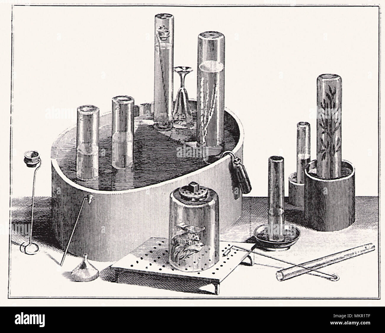 Vintage Scientific Equipment Stock Photo