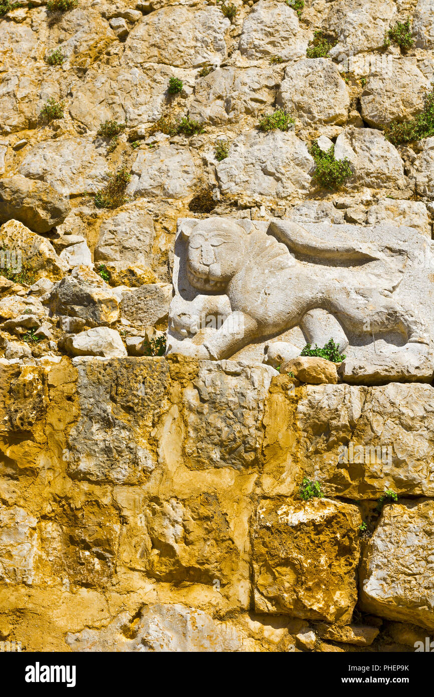 Royal emblem of Sultan Baybars Stock Photo