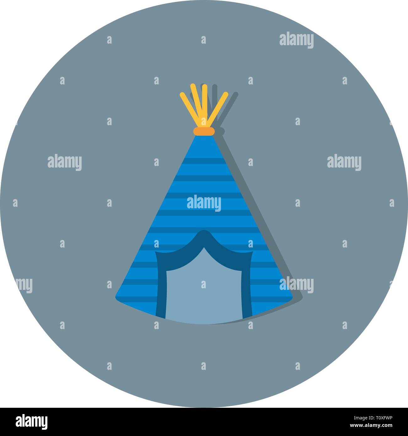 Illustration Tipi Icon Stock Photo