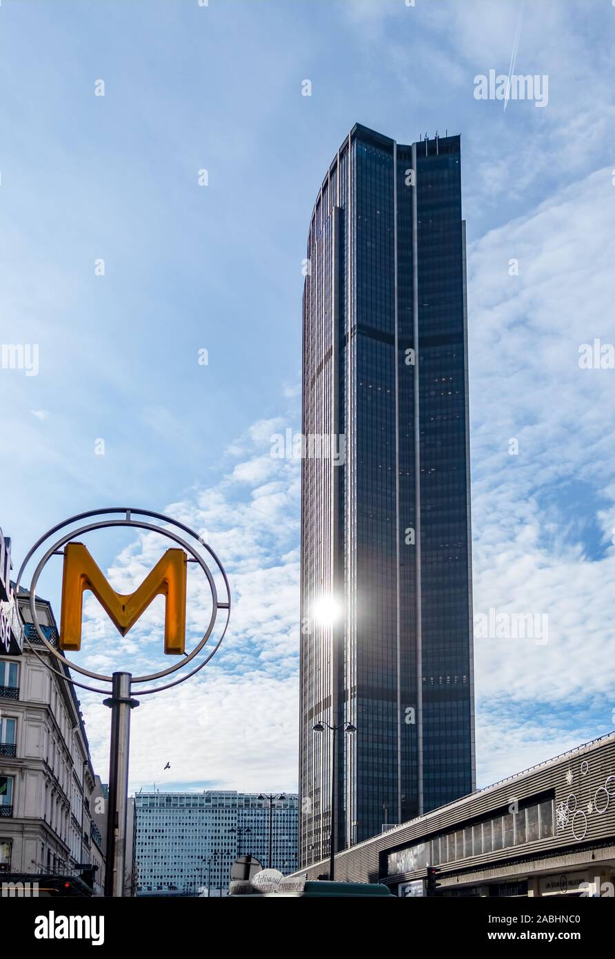 Turm Montparnasse in Paris, Frankreich Stockfoto