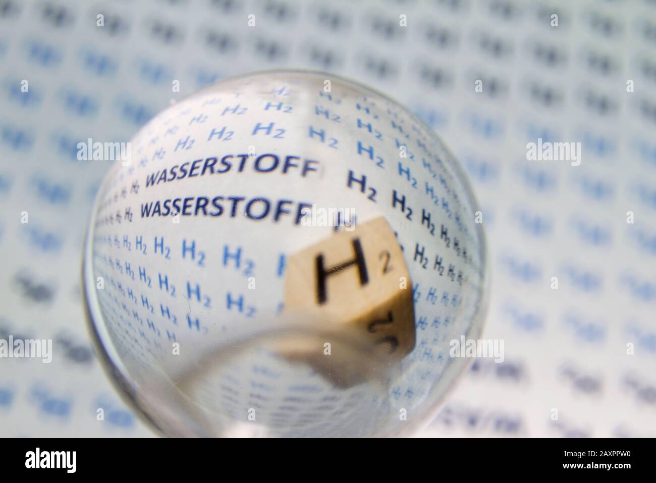 H2 Hydrogen-Technologie reduziert NO2-Stickstoffdioxid Stockfoto