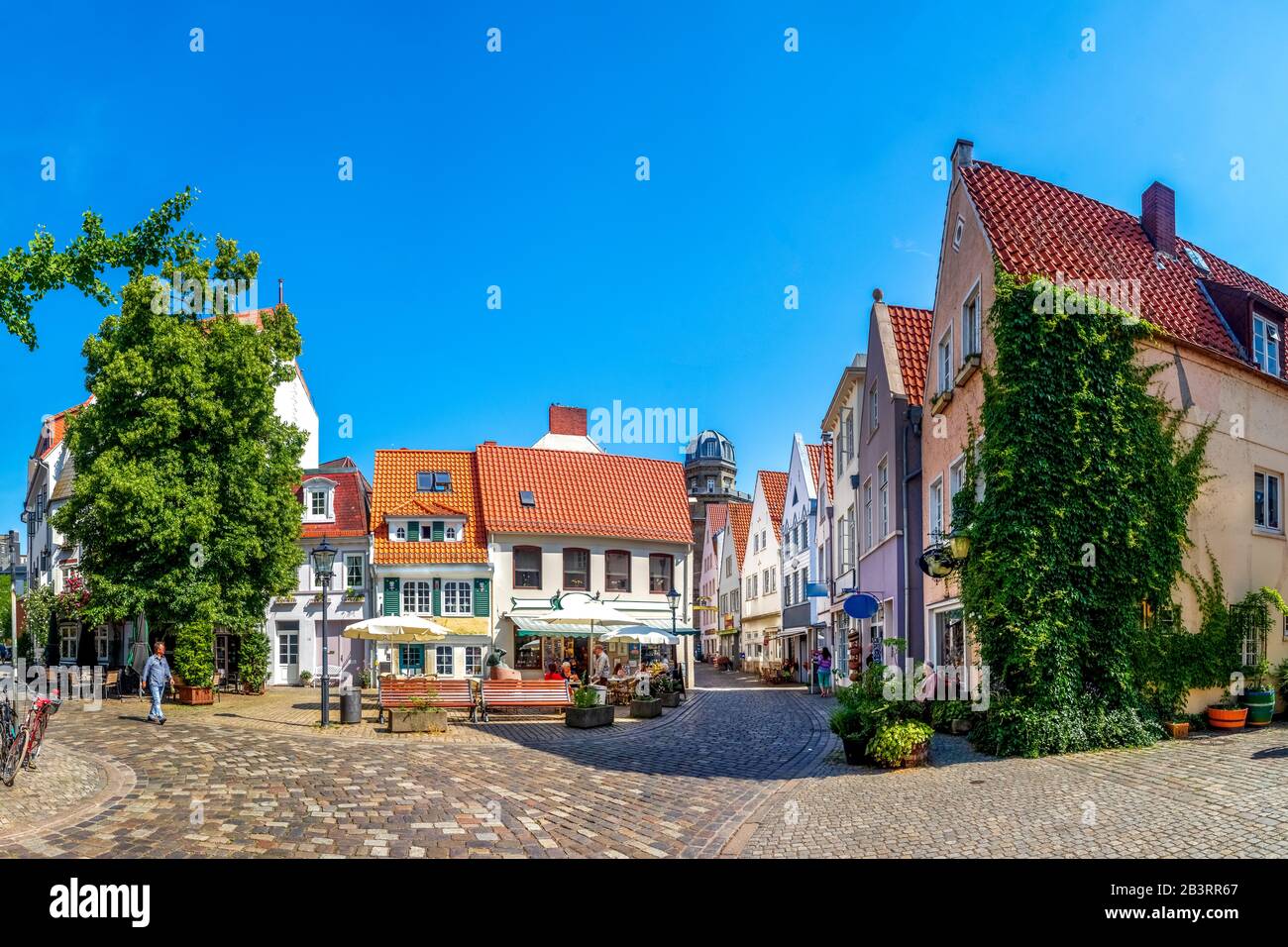 Schnoor District in Bremen Stockfoto