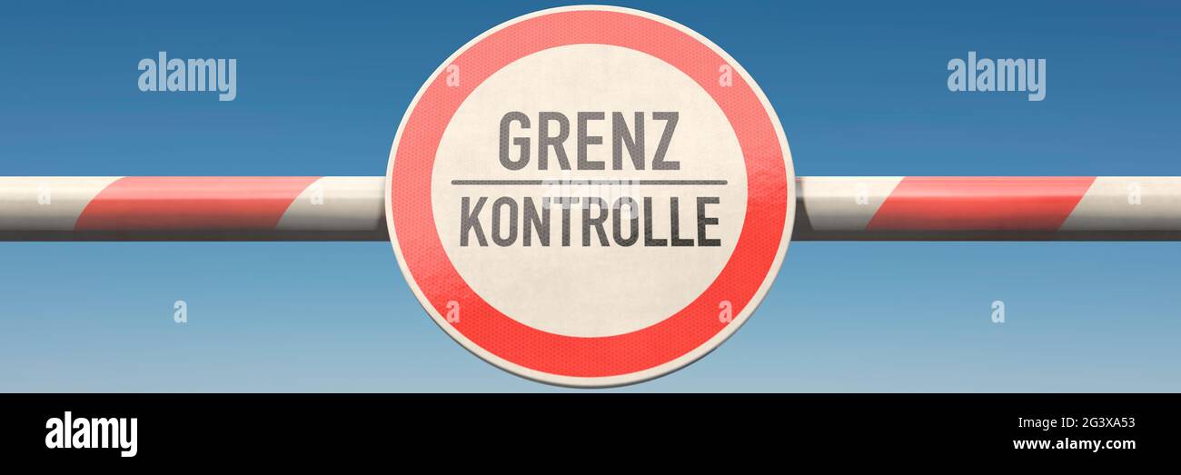 Grenzkontrolle Stockfoto