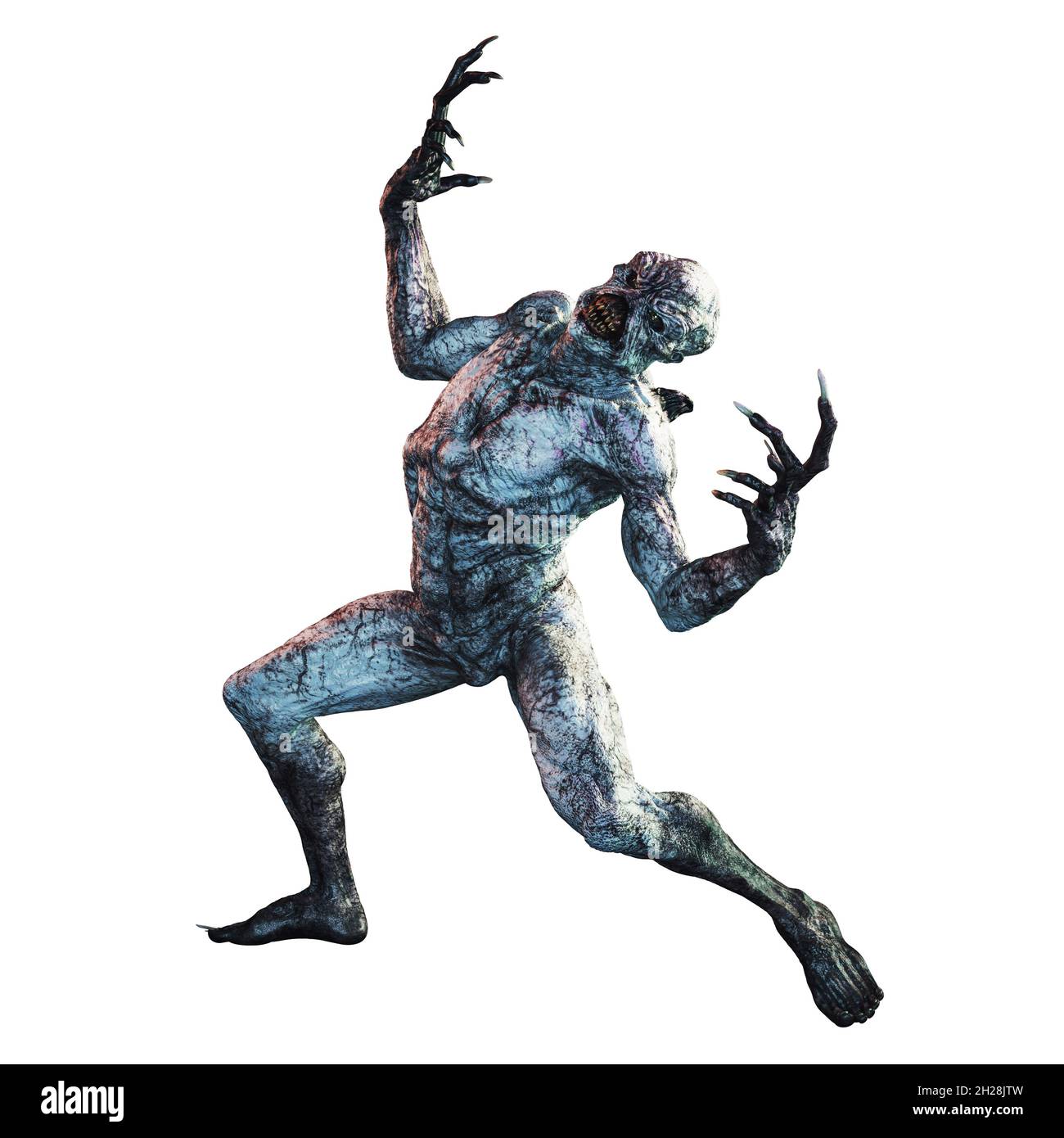 Alien Creature man, 3D-Rendering, 3D-Illustration Stockfoto