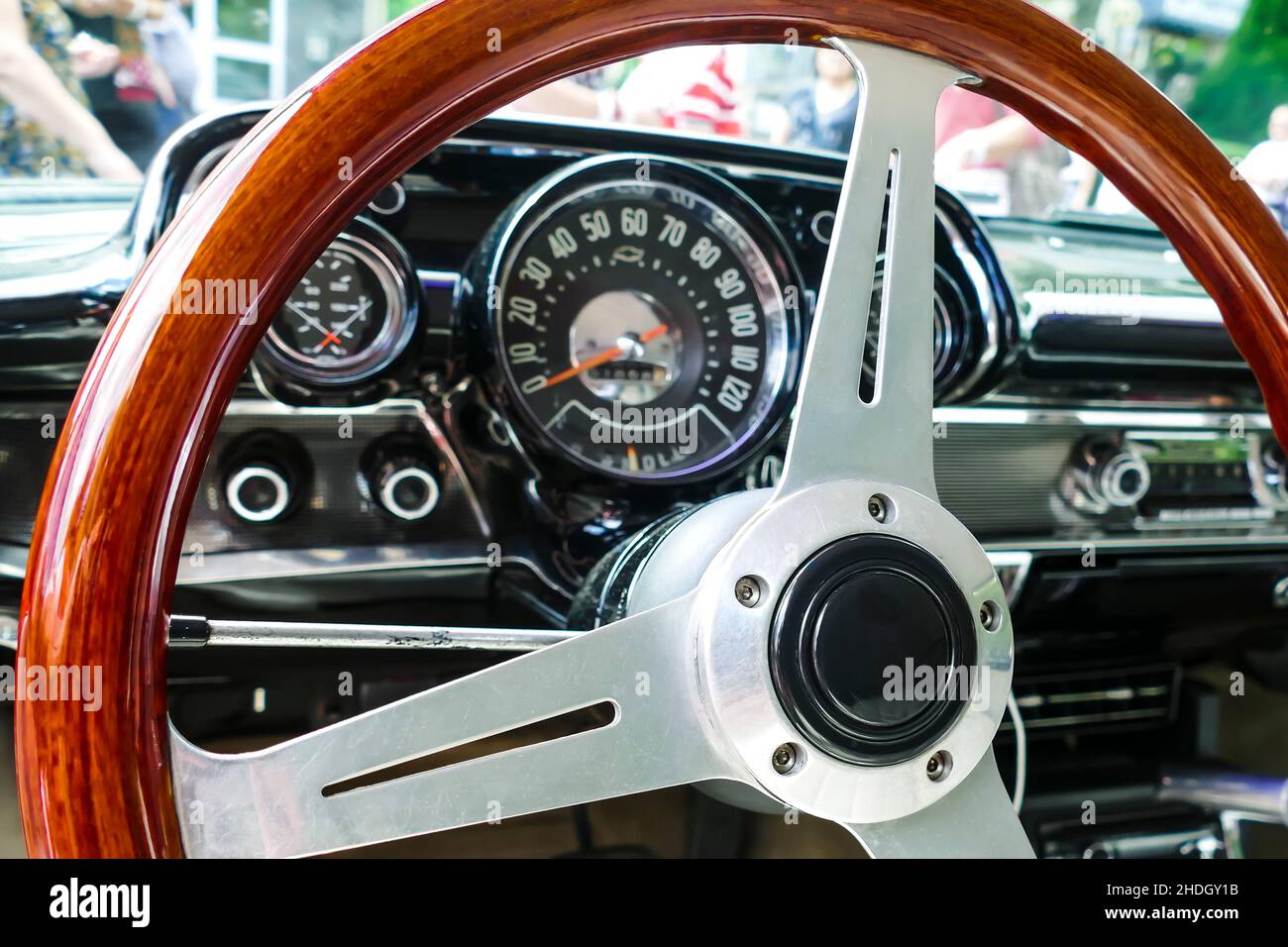 cabriolet, Armaturenbrett, Cabriolet, Fahrzeug mit offenem Verdeck, Armaturenbretter Stockfoto