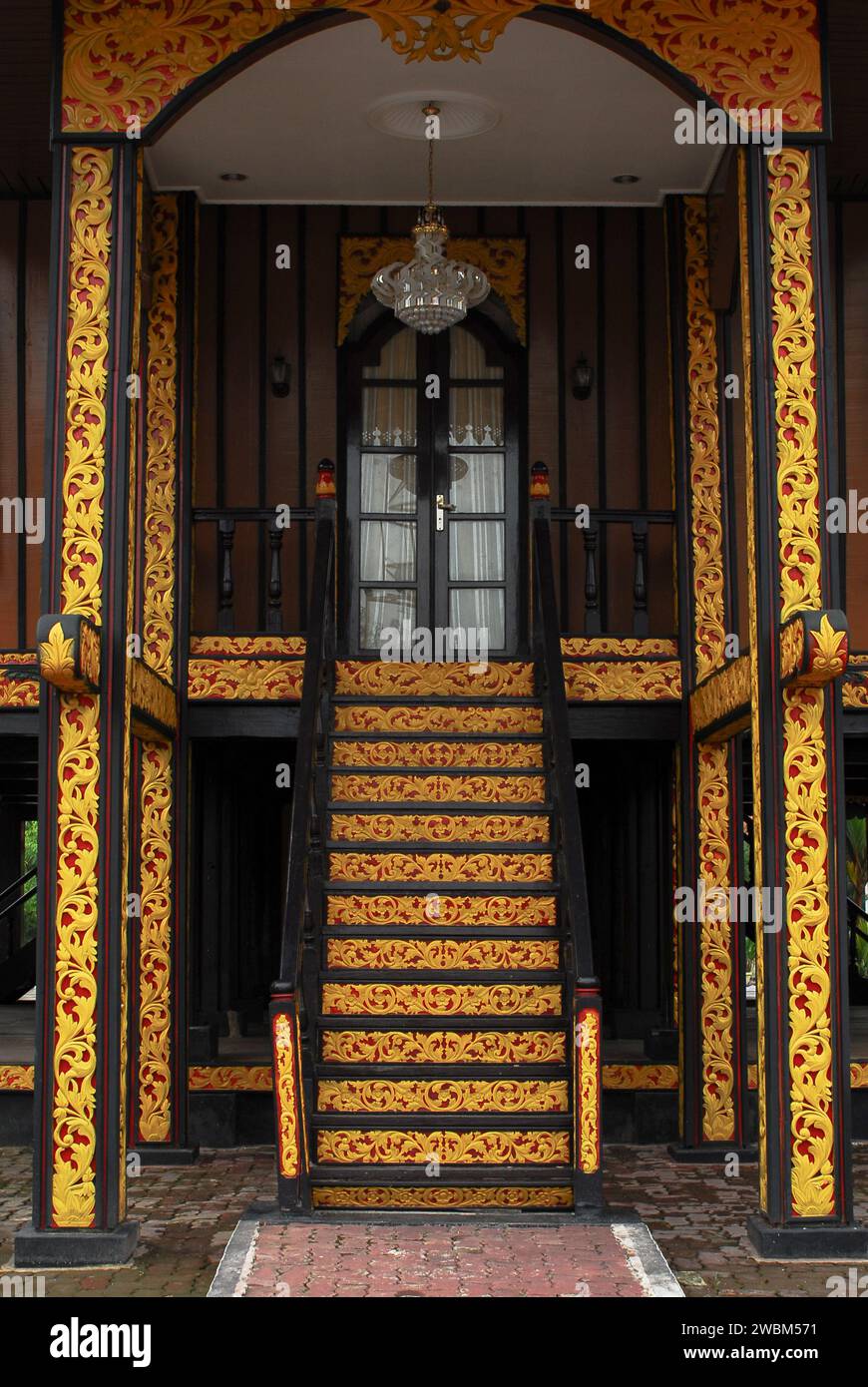 Kampar Traditional House, Innenfotografie Stockfoto