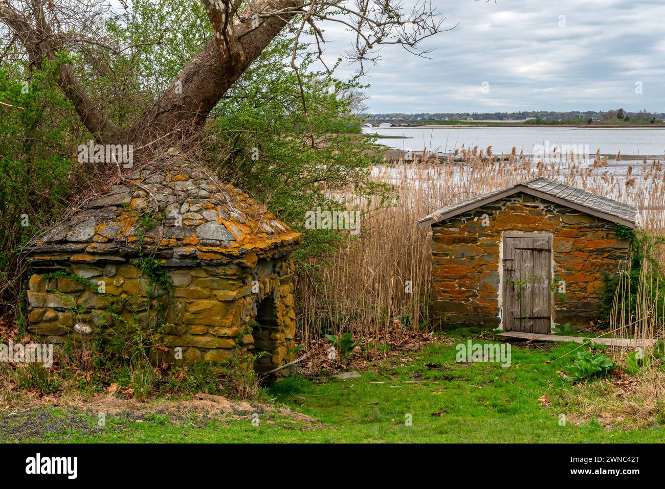 Ein kleines Steinhaus Stockfoto