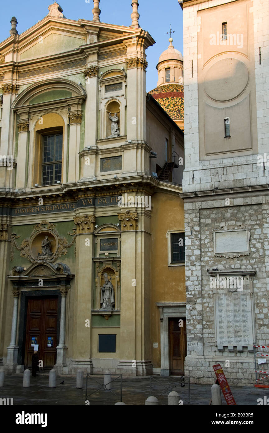 Cathédrale Sainte Réparate de Nice in Nizza, Südfrankreich Stockfoto