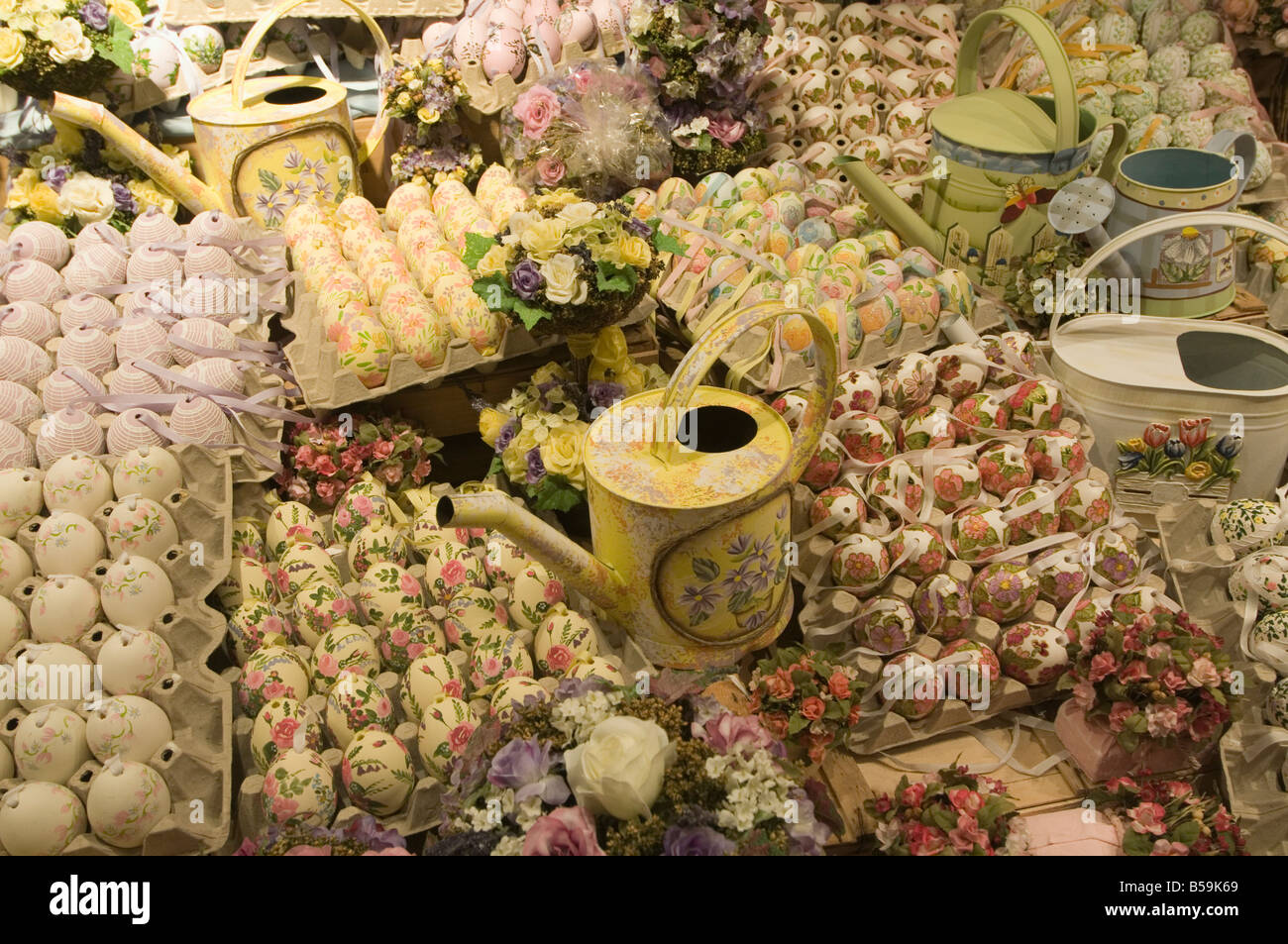 Handbemalten Eiern, Salzburg, Österreich, Europa Stockfoto