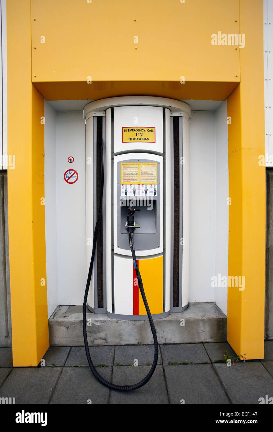 Wasserstoff-Tankstelle, Reykjavik, Island Stockfoto