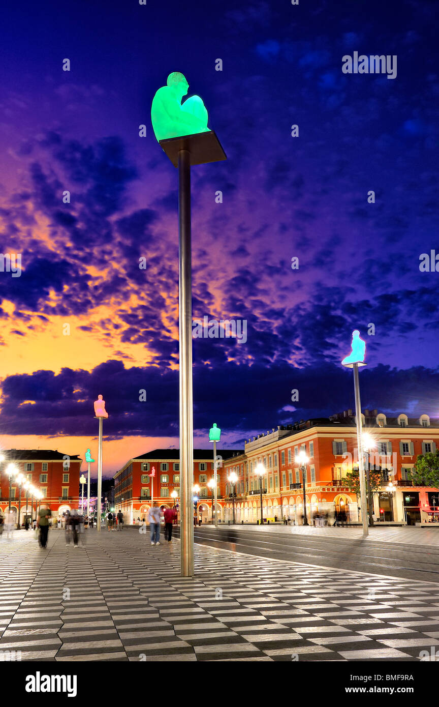 Massena Square, Nizza, Frankreich. Stockfoto