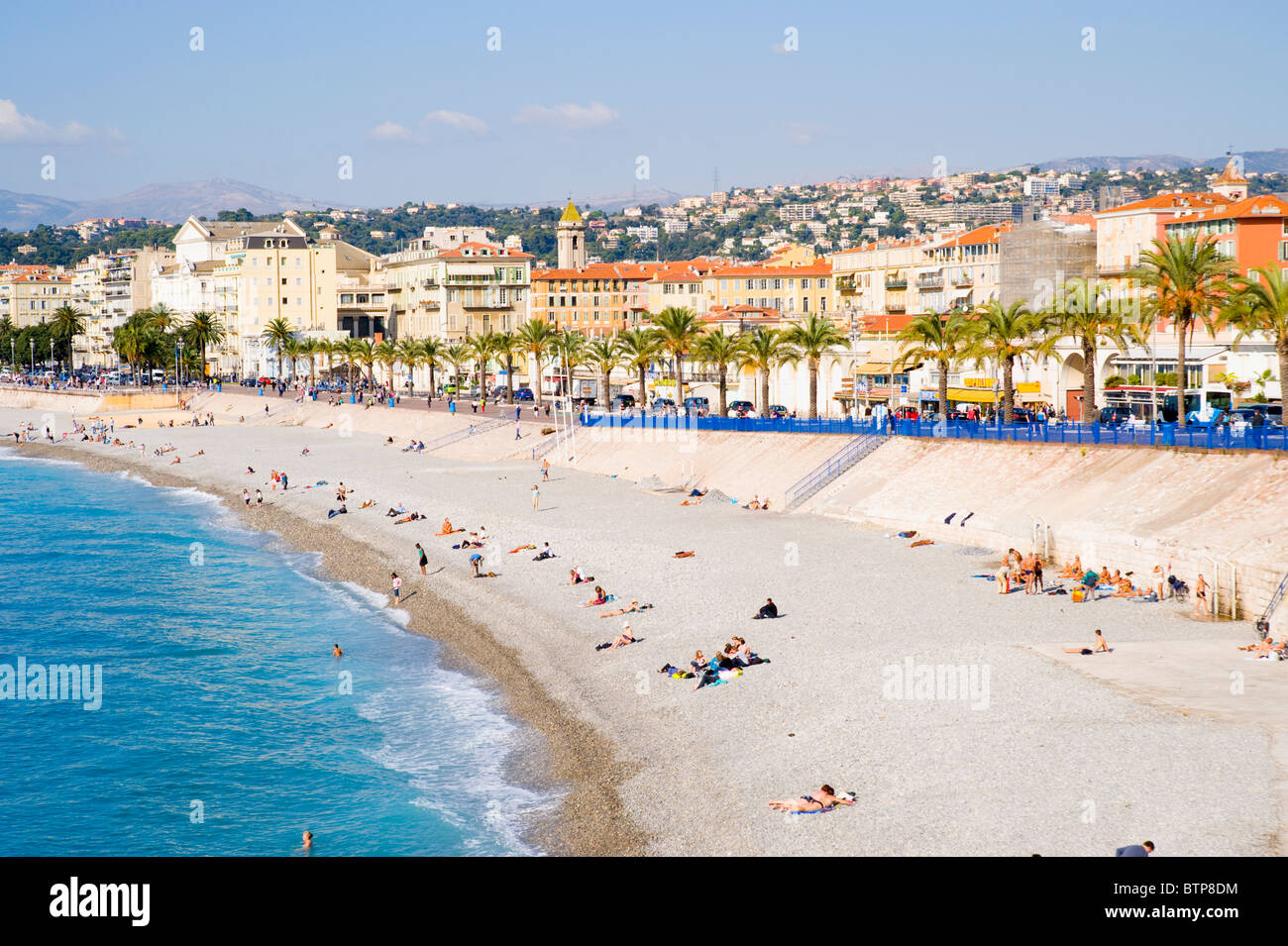 Promenade des Anglais, Nizza, Côte d ' Azur, Frankreich Stockfoto