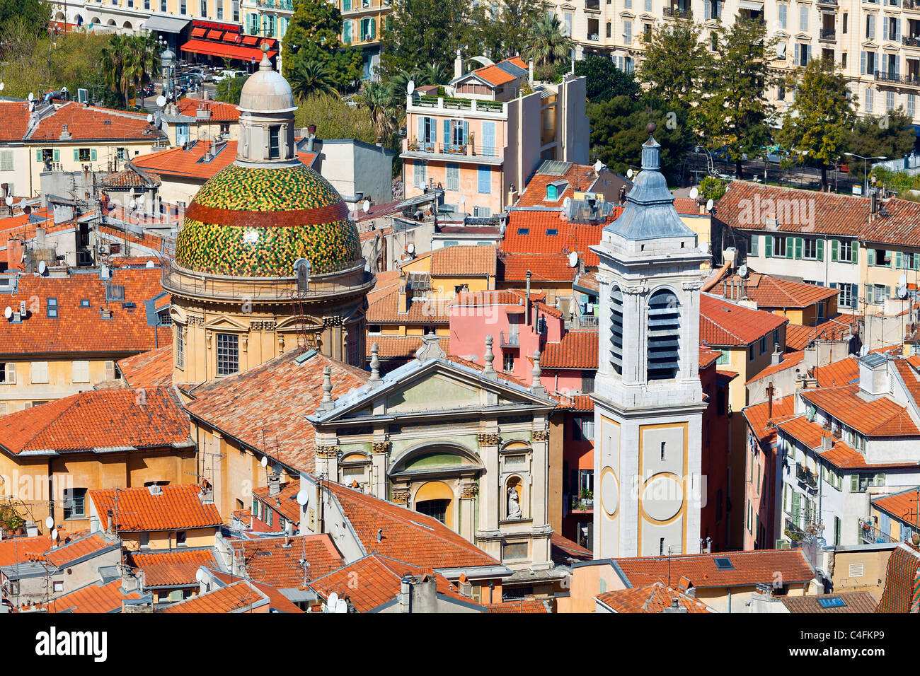 Europa, Frankreich, Alpes-Maritimes (06), die Altstadt von Nizza, Kathedrale Sainte-Réparate Stockfoto