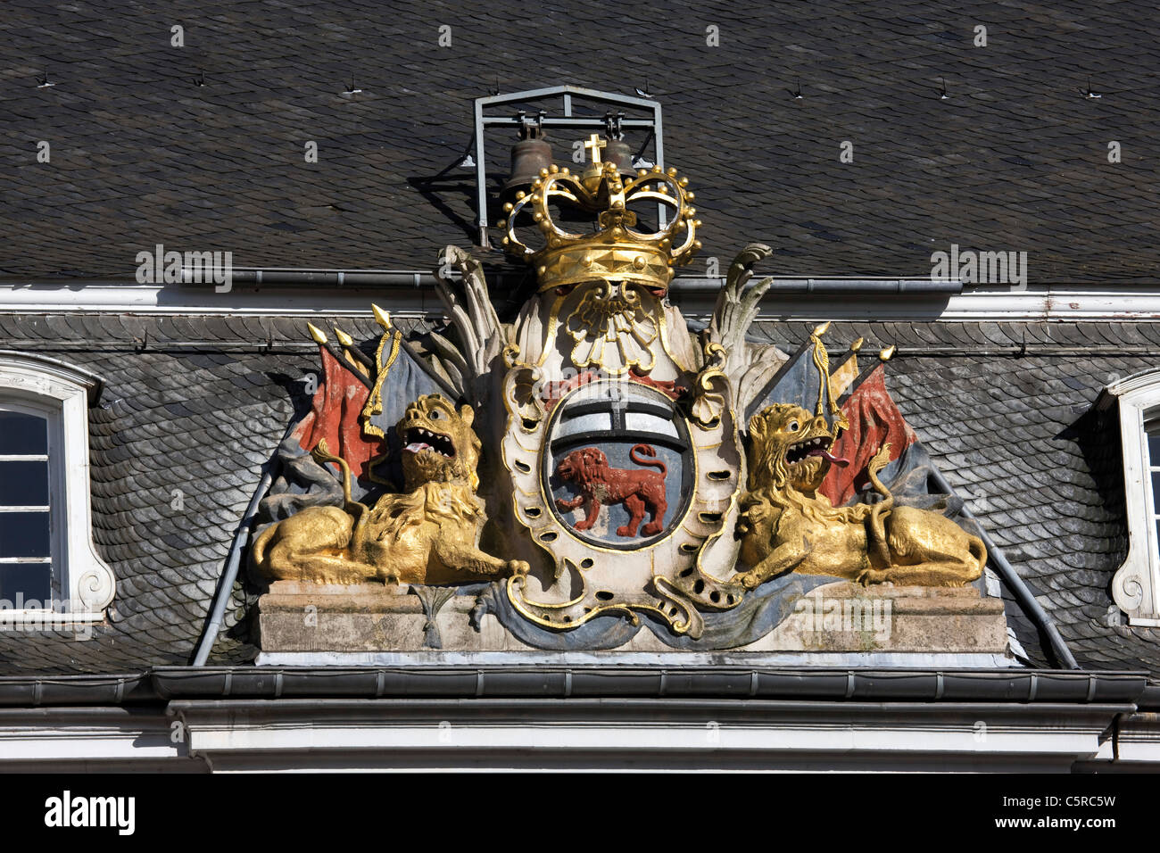 Deutschland, Nordrhein-Westfalen, Bonn, Rathaus-Emblem Stockfoto