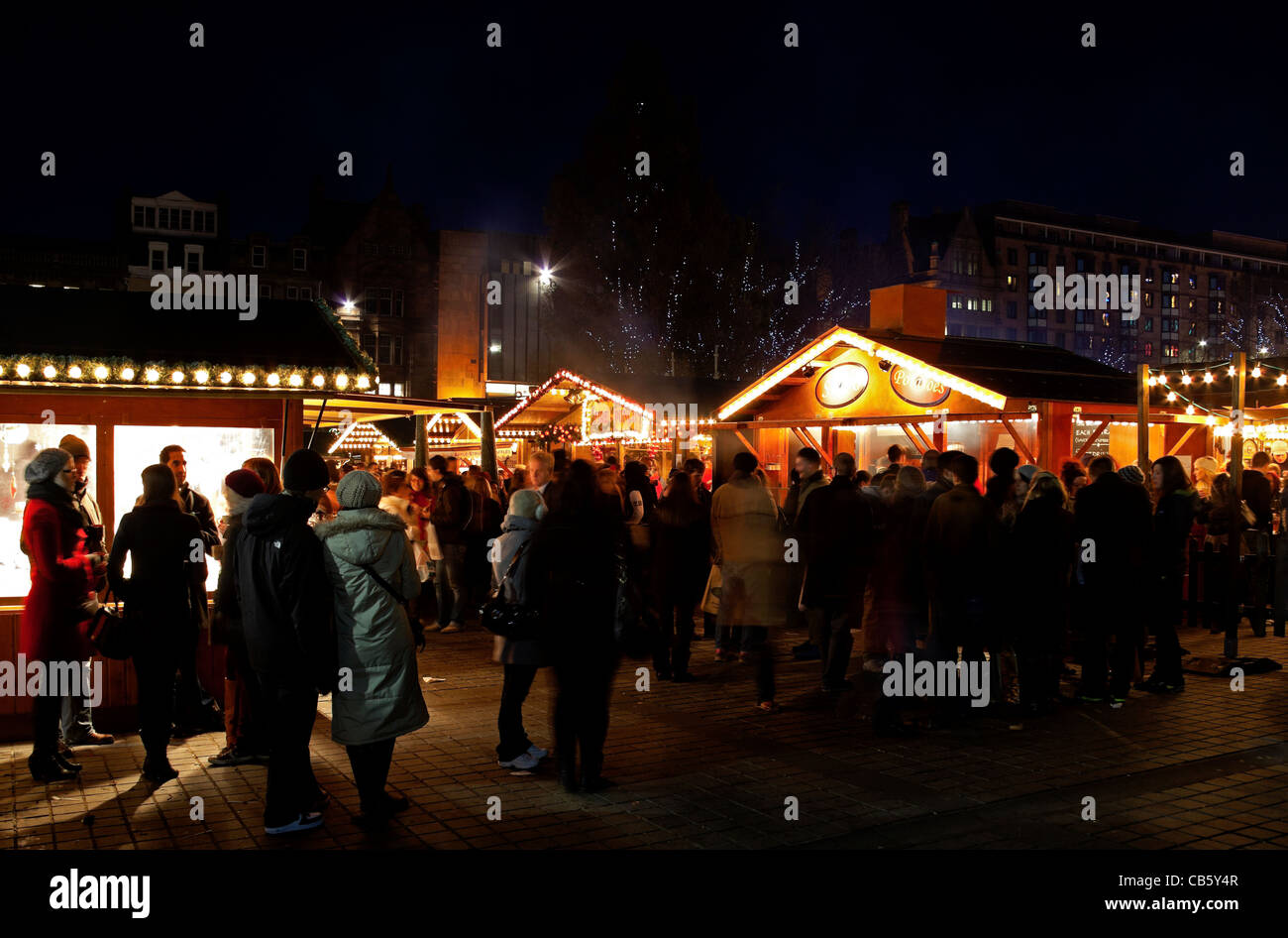 Edinburgh Weihnachten deutsche Markt, Schottland Großbritannien Europa 2011 Stockfoto