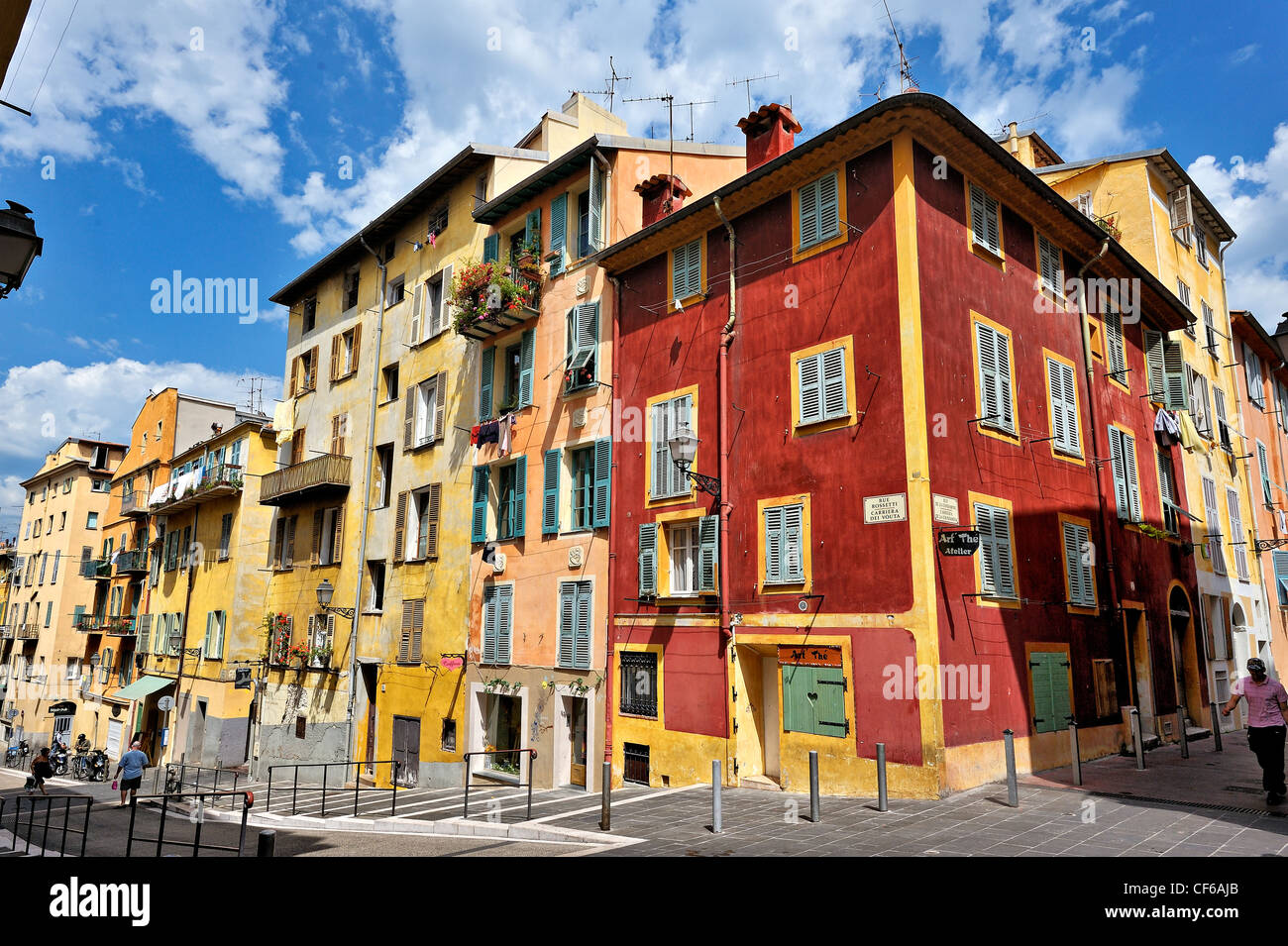 Die alte Stadt, Nizza, Côte d ' Azur, Frankreich. Stockfoto