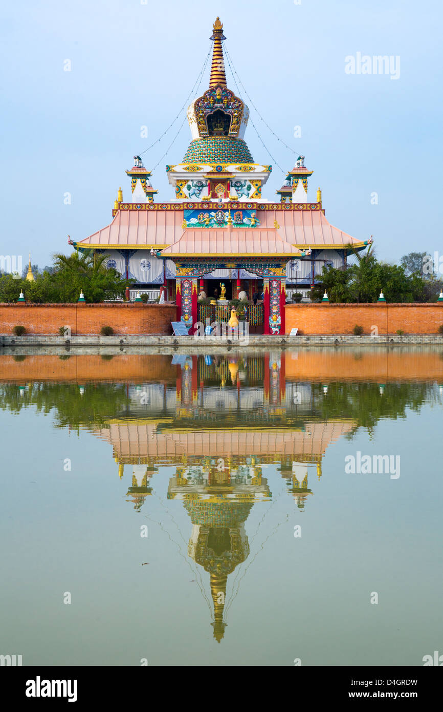 Die Deutsch-Tempel Lumbini, Nepal Stockfoto