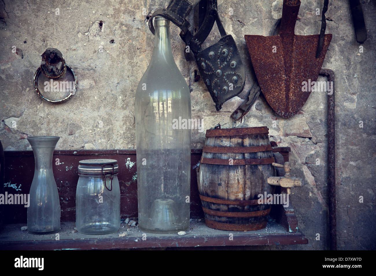 Detail der alten Sachen und tools Stockfoto