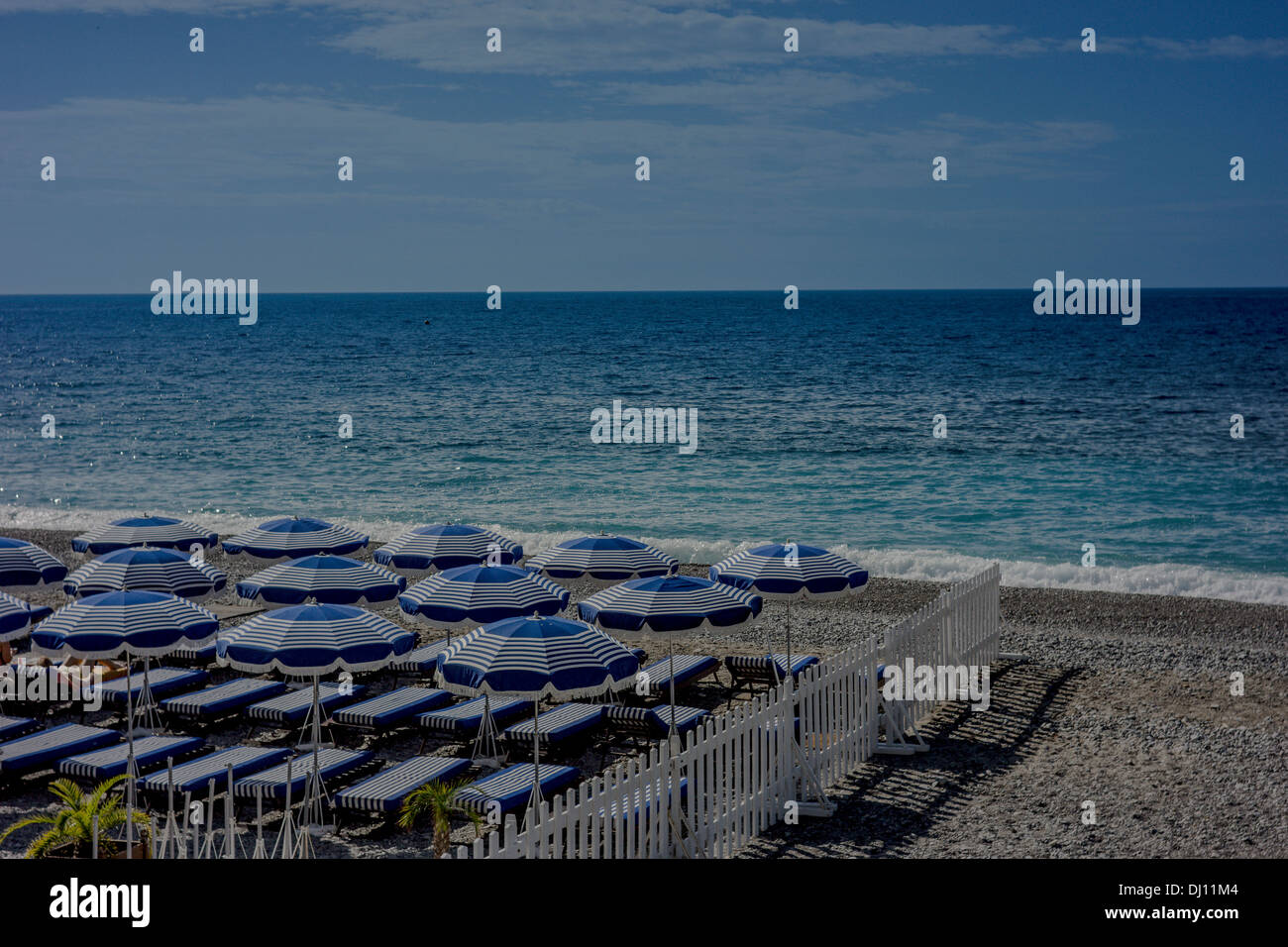 Beachclub in Nizza, Frankreich Stockfoto