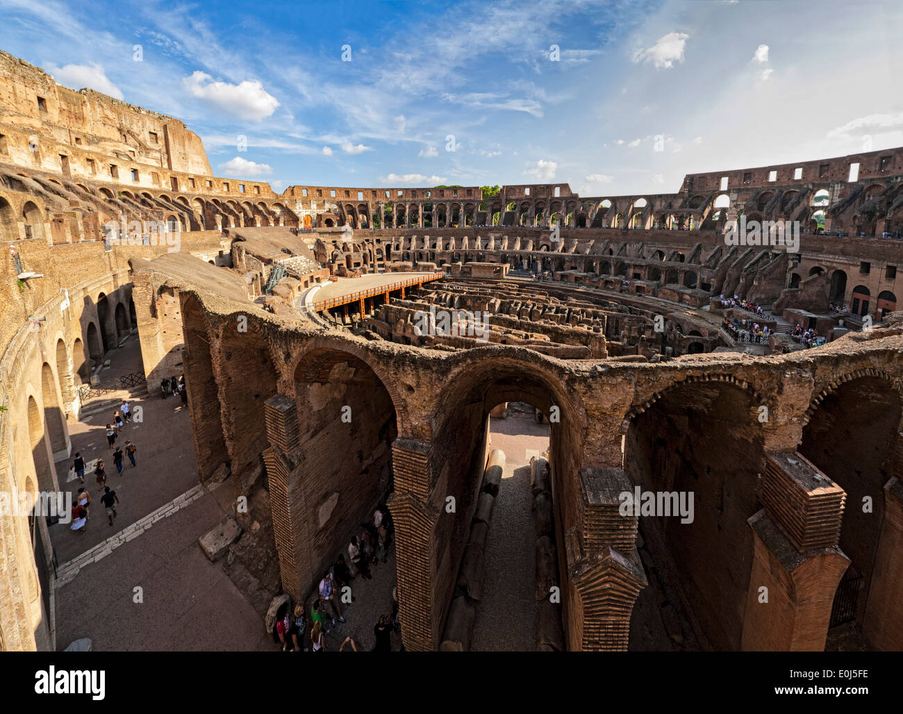 das Kolosseum Rom Italien Stockfoto