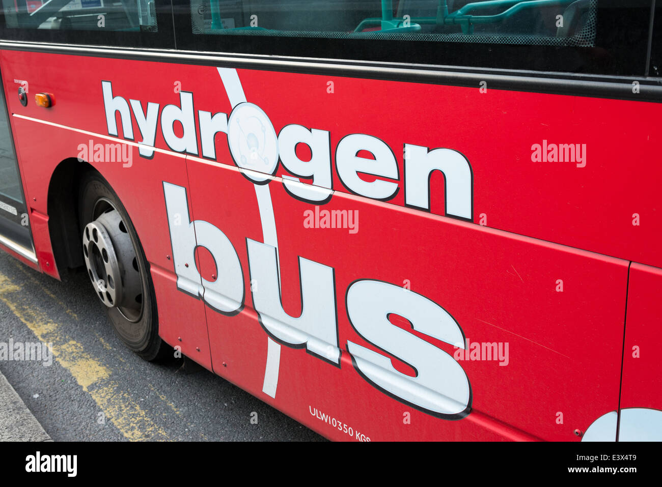 Wasserstoff als Kraftstoff betriebene Bus, London, England, UK Stockfoto