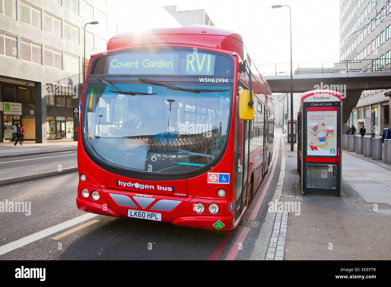 Wasserstoff-London-bus Stockfoto