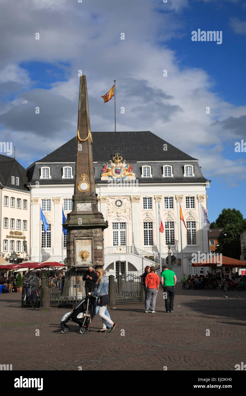 Bonn, Marktplatz und altes Rathaus, Nordrhein-Westfalen, Deutschland, Europa Stockfoto