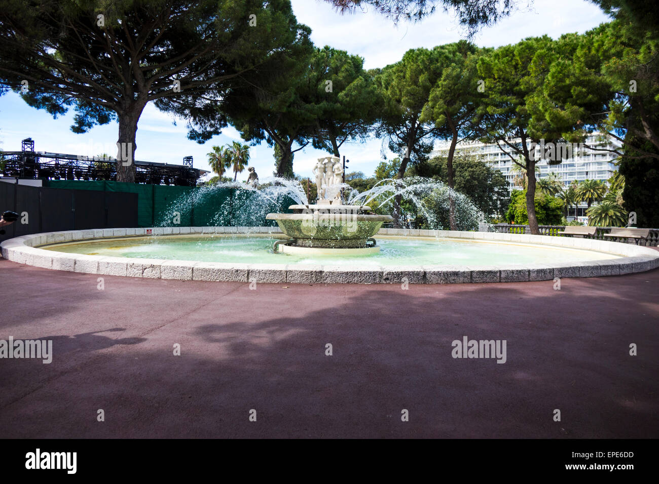 Brunnen In Nizza Stockfoto