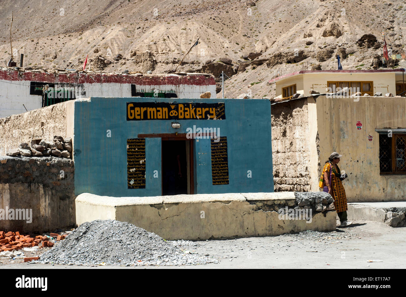 Deutsche Bäckerei Tabo Spiti Valley Himachal Pradesh Indien Asien Stockfoto