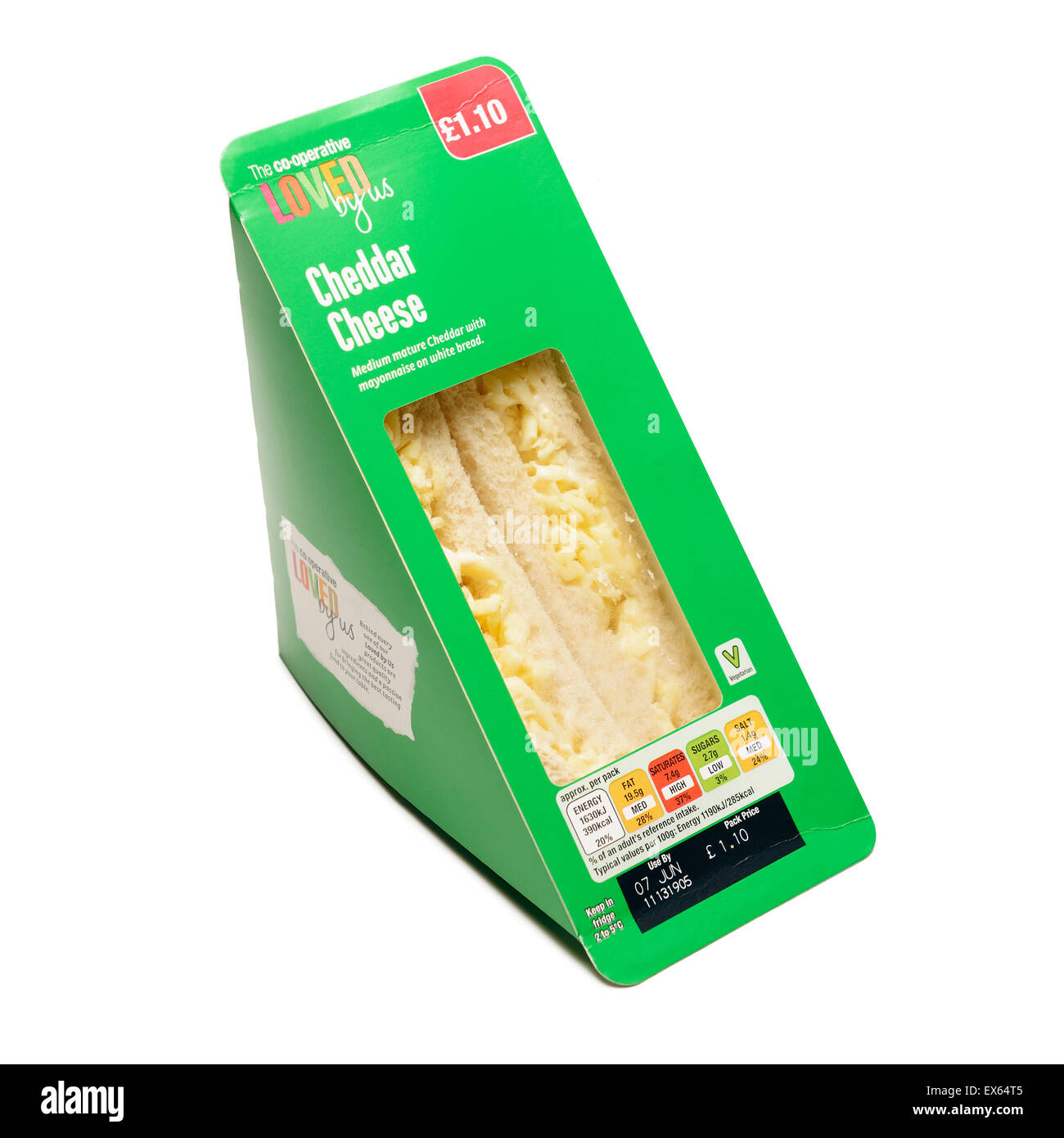 Packung mit Sandwiches, UK. Stockfoto