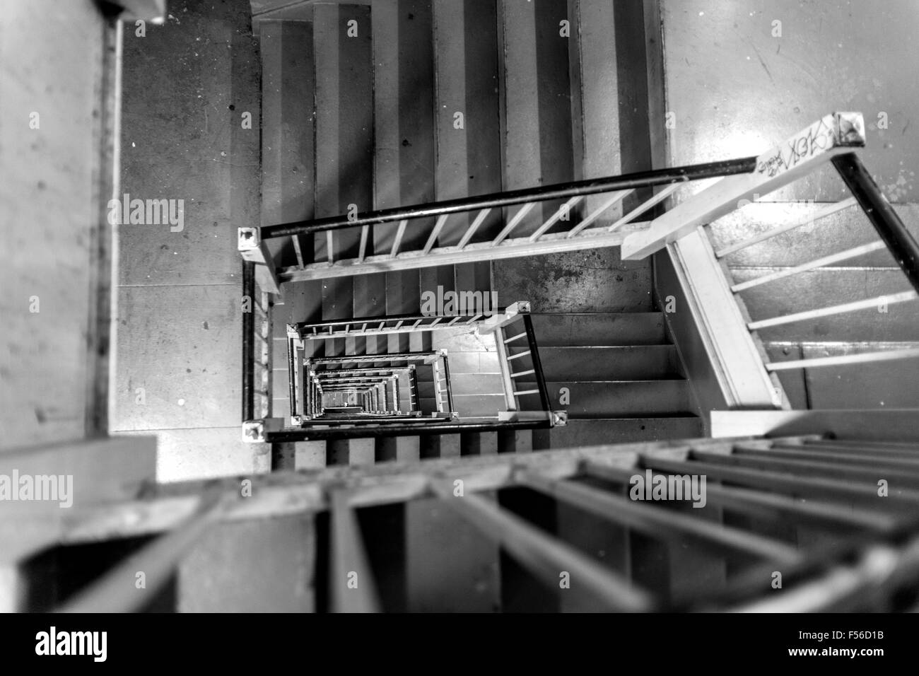 Treppenhaus, Hotel Pennsylvania, 7th Avenue, New York City, Vereinigte Staaten von Amerika. Stockfoto