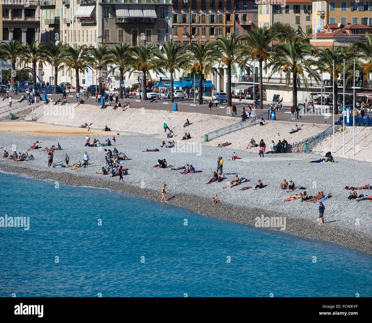 Castel Beach in Nizza, Côte d ' Azur Stockfoto