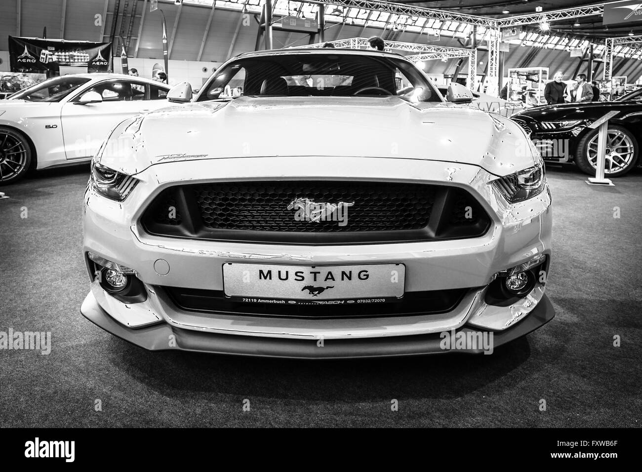 Pony Auto Ford Mustang GT Cabrio (sechste Generation), 2015 Stockfoto