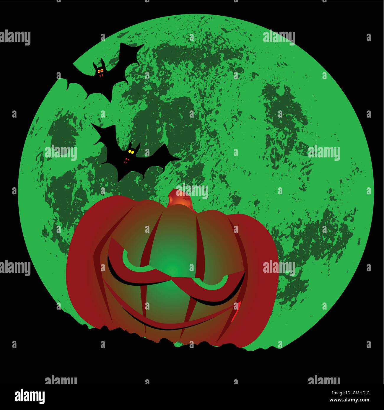 Volle Halloween Mond Stock Vektor