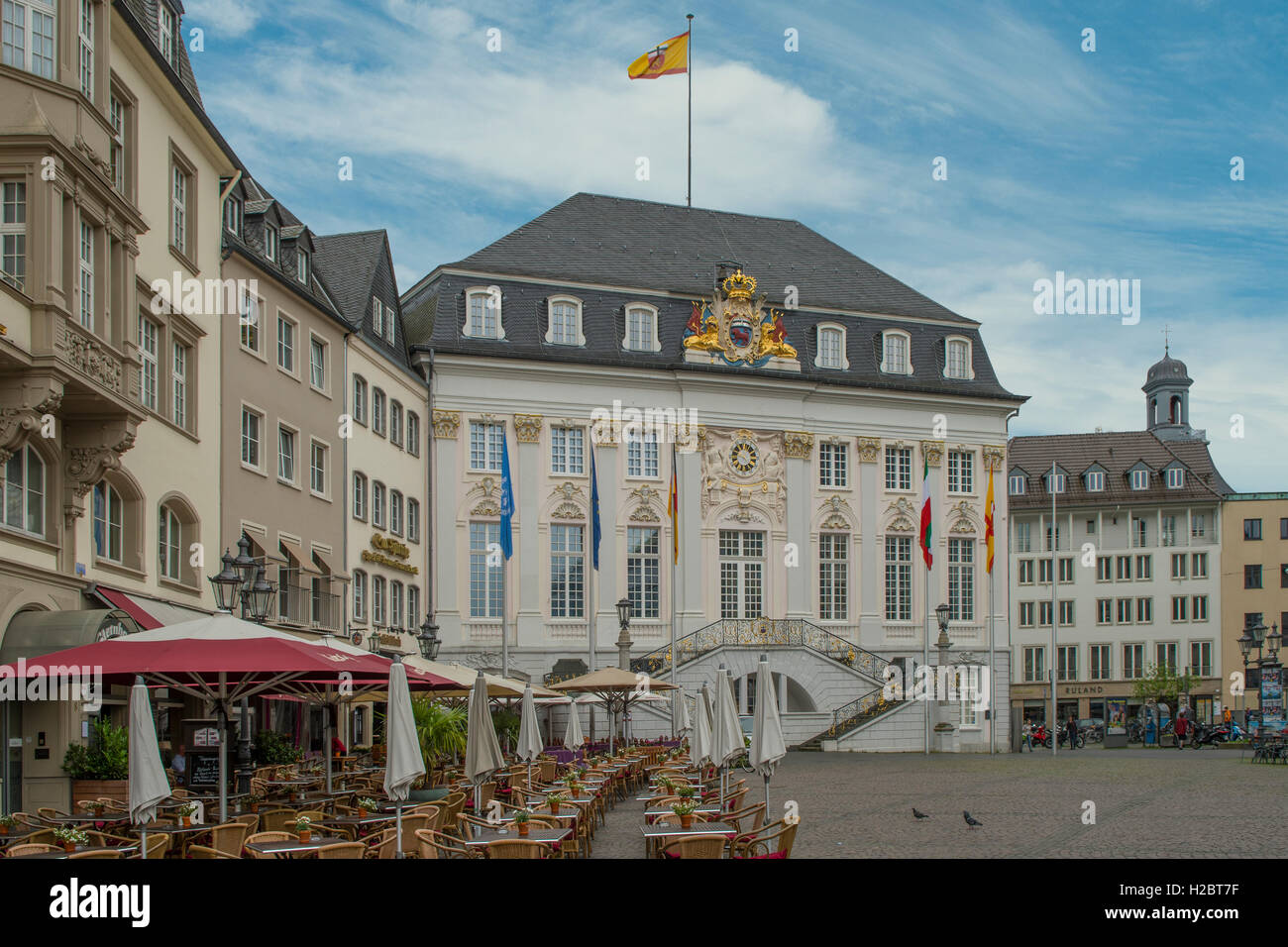 Alte Rathaus, Marktplatz, Bonn, Nordrhein Westfalen, Deutschland Stockfoto