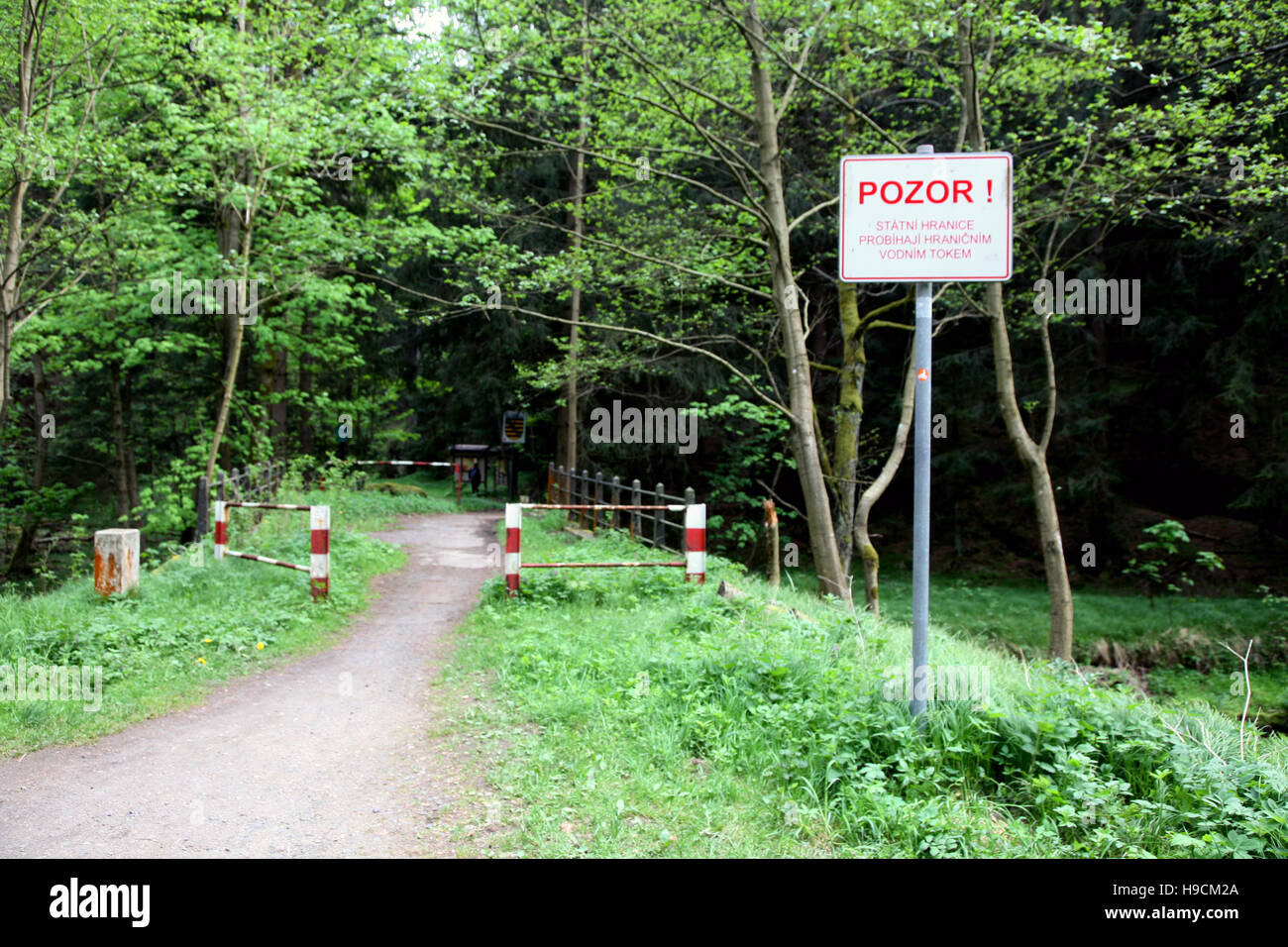 Tschechischen Grenze Stockfoto