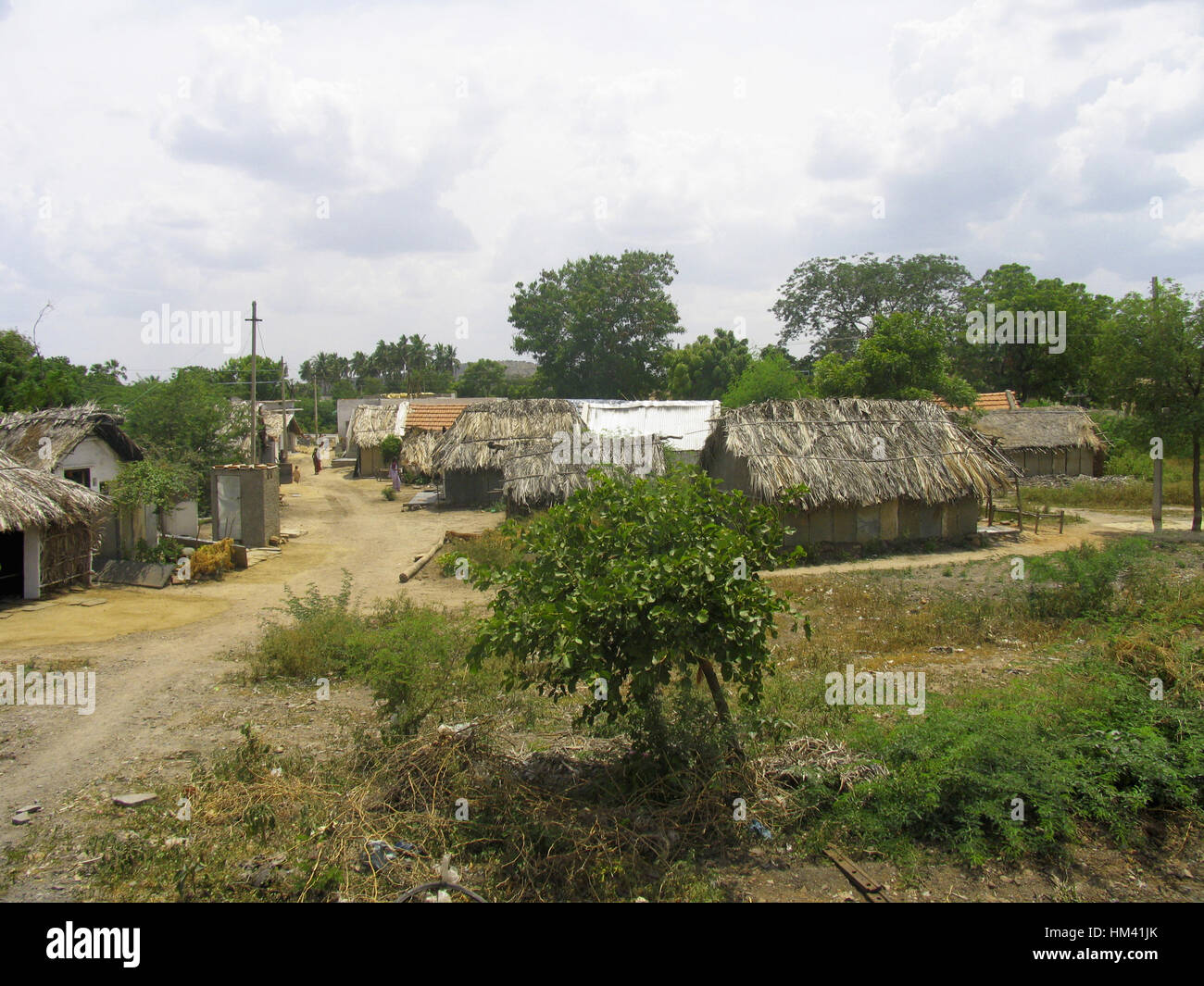 Hütten, ländlichen Andra Pradesh, Indien Stockfoto