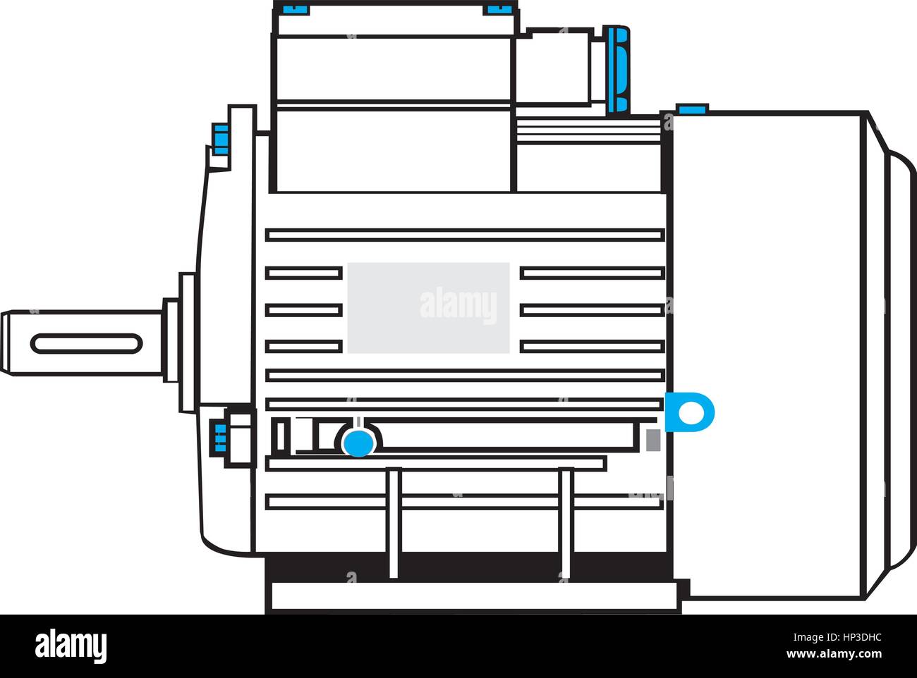 Elektromotor Stock Vektor