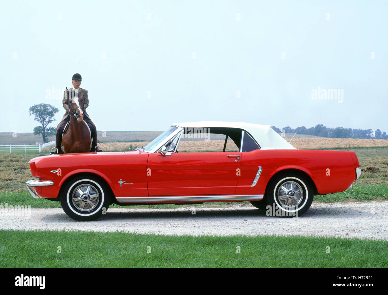 1966 Ford Mustang 289 Cabrio. Künstler: unbekannt. Stockfoto