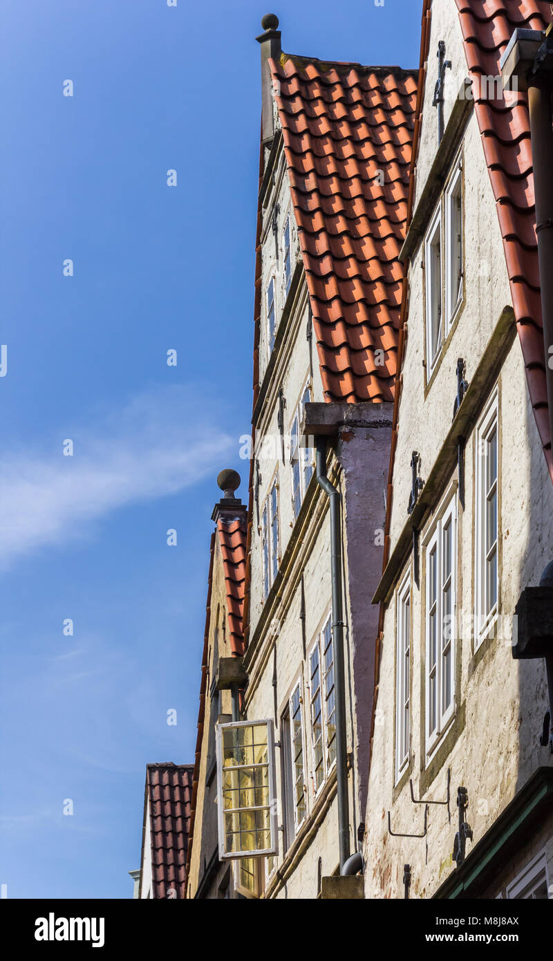 Bunte Fassaden im Schnoor viertel Bremen, Deutschland Stockfoto