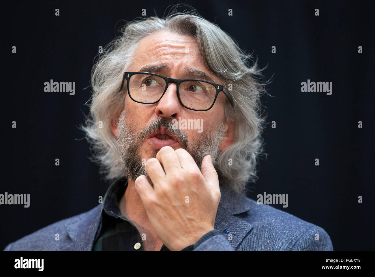 Komiker Steve Coogan stellt die Edinburgh Comedy Award an den Taubenschlag Studio, Edinburgh. Stockfoto